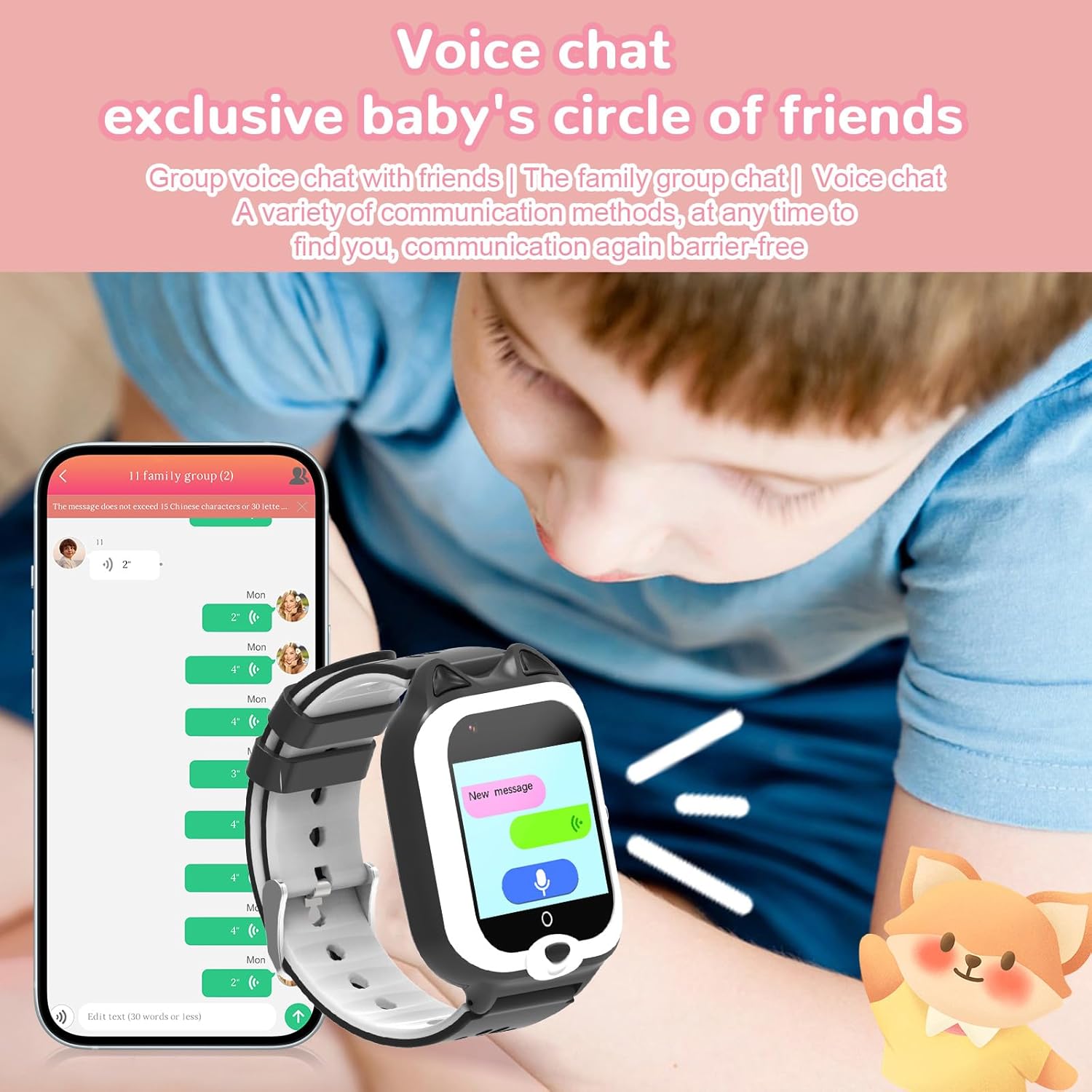 LogHog Simple Kids Smart Phone Watches for Young Girls Boys, Real Time GPS Tracking,Video Calling, Camera, Pedometer, 7puzzle Games 4G Kids Smart Watch for Children - Image 5