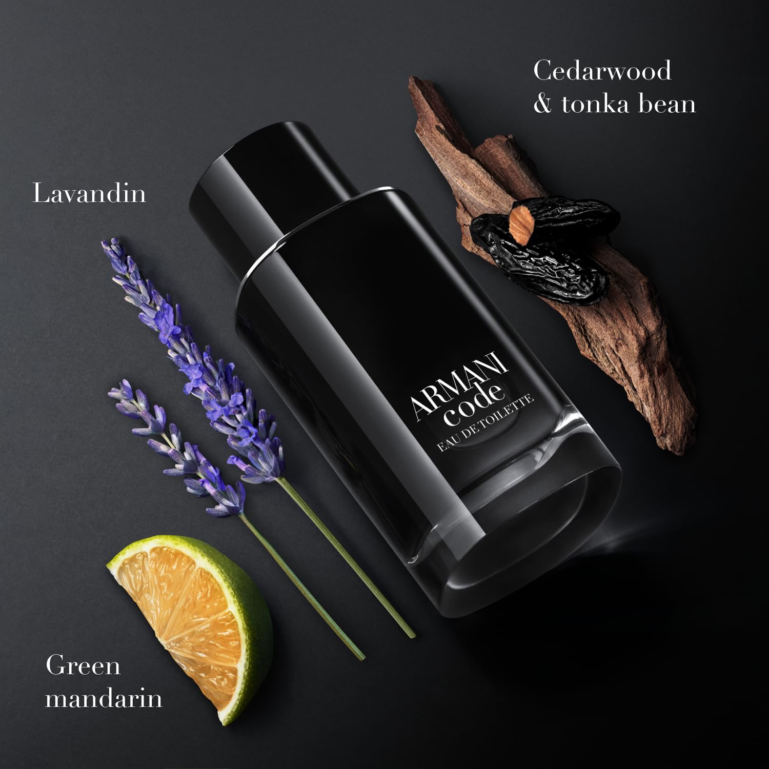 Armani Beauty- Code - Eau de Toilette - Cologne for Men - Ambery Woody Fragrance - Citrus, Lavandin, Tonka Bean Notes - Image 2