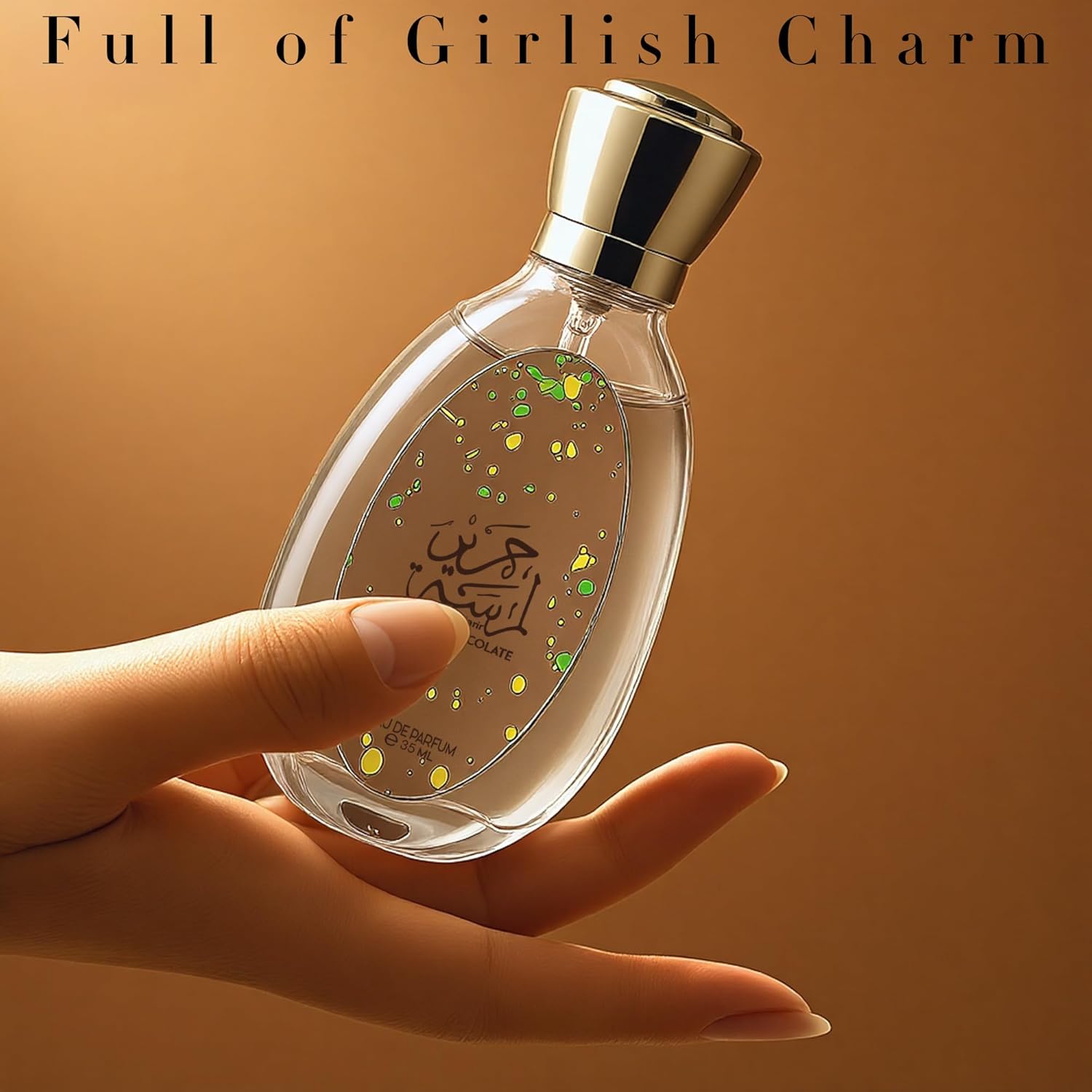 Dubai Chocolate Unisex Perfume Gourmand Scent with Pistachio, Caramel, Long Lasting Arabian Fragrance, Luxurious Unisex Scent for Women & Men Daily Use Cologne (Chocolate 35ml) - Image 5