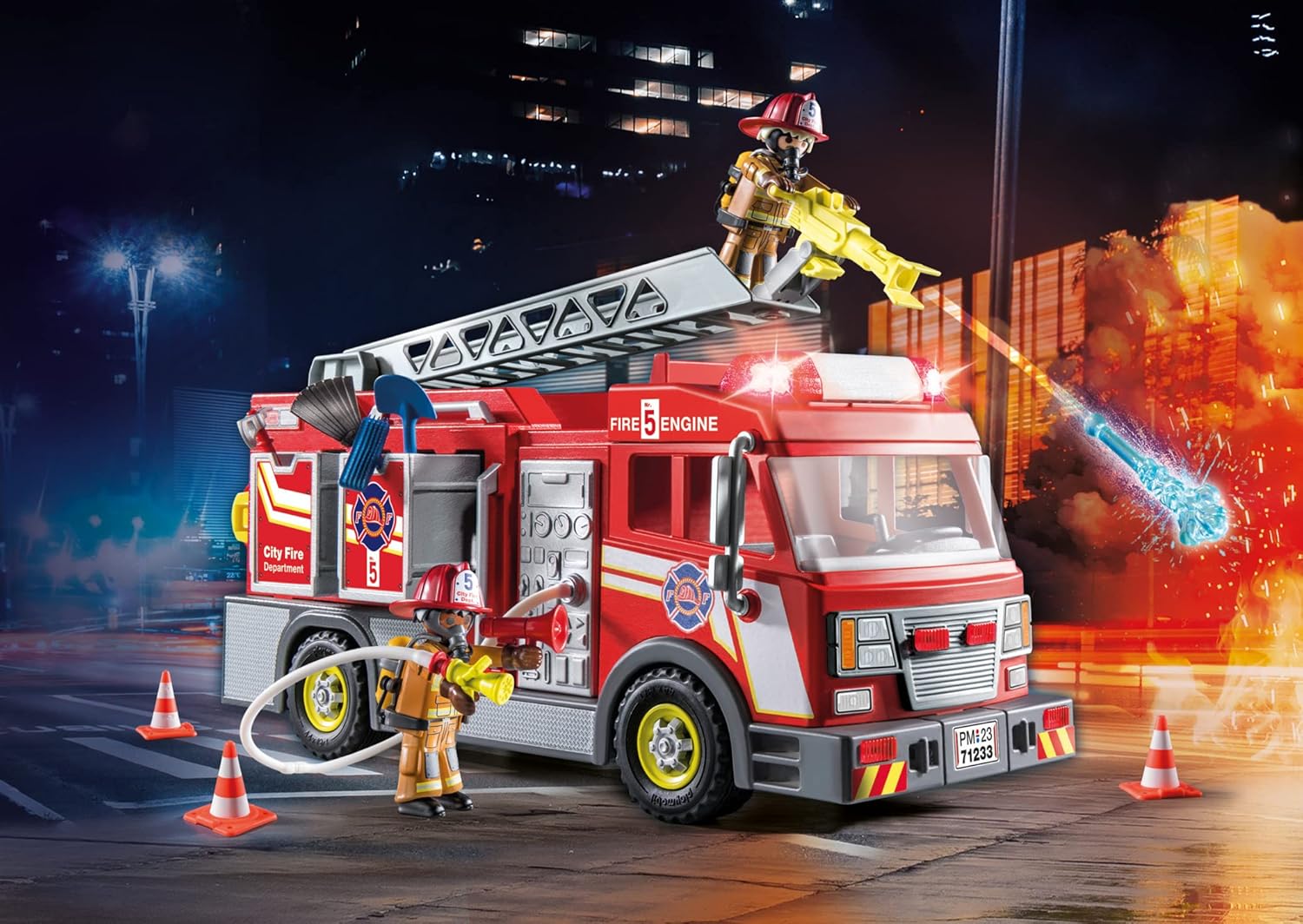 Playmobil Fire Truck with Accessories and 2 Figures - Image 2