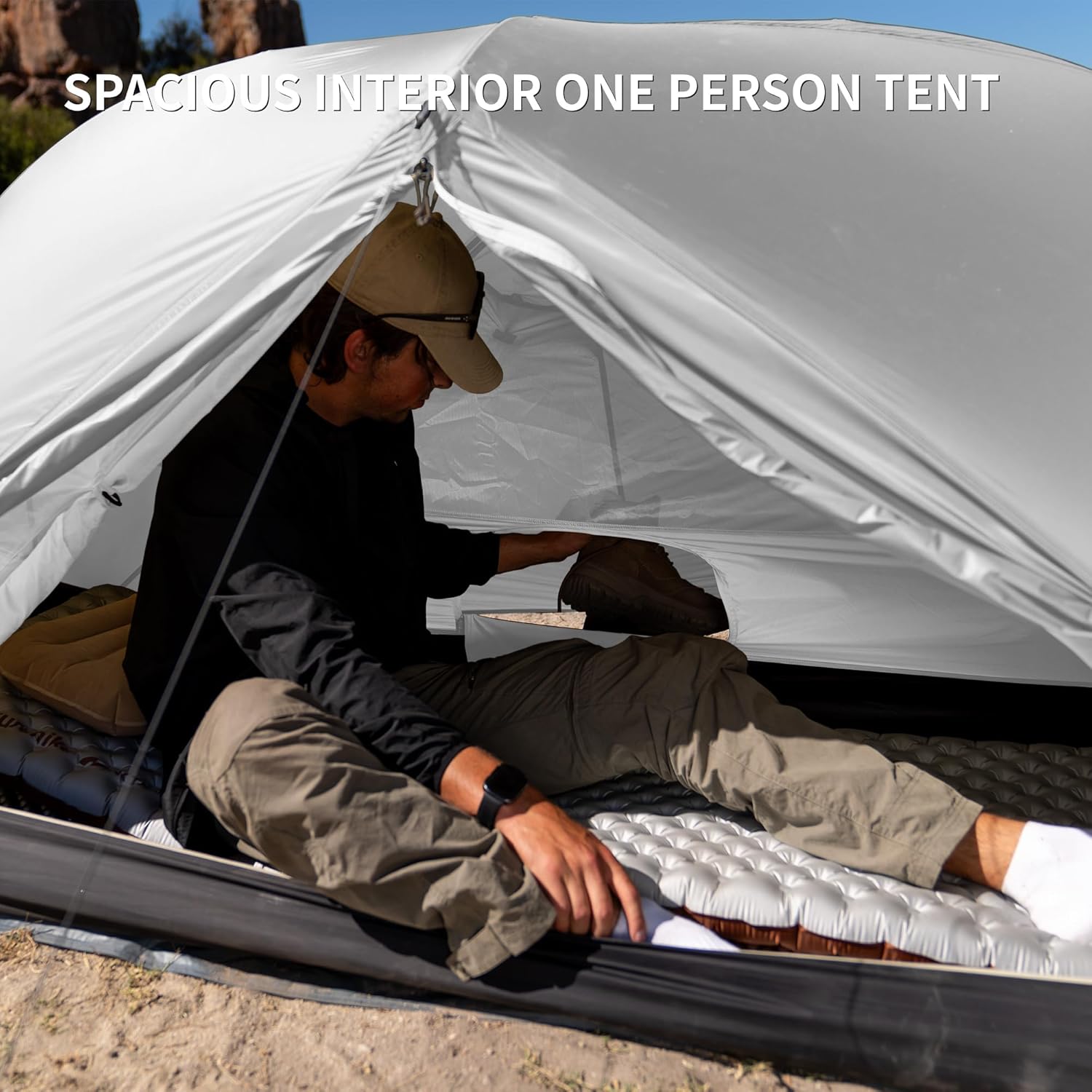 Naturehike Mongar Pro 1/2/3 Person Backpacking Tent,Waterproof Nylon Easy Setup Lightweight Camping Tent - Image 6