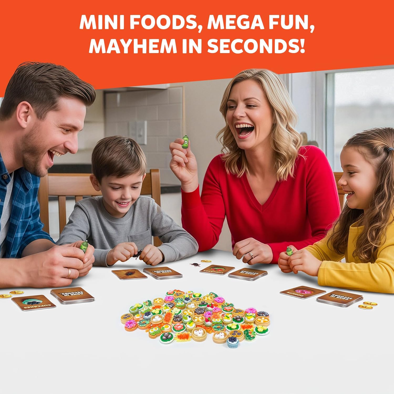 Gone in Seconds - Fast-Paced Mini Food Game for Kids, Teens & Adults, Quick Reflex Family & Party Board Game, Hilarious Food Grab Challenge, Replayable Fun, Gift for Ages 6, 7, 8 & Up, 2–5 Players - Image 6