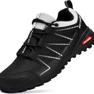 Men’s Trail Running Shoes Waterproof Lightweight Non-Slip Walking Hiking Sneakers Men Outdoor