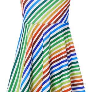 Girls Summer Sundress Adjustable Strap Cami Dress Spaghetti Strap Dresses Size 4-13