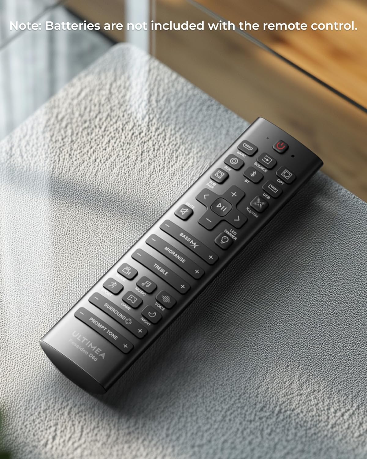 ULTIMEA 5.1 Sound Bar with Dolby Atmos, 410W Surround Sound System for TV, 3D Sound Bars for Smart TV with Subwoofer, Adjustable Surround and Bass, Home Audio Soundbars for TV, HDMI eARC, Poseidon D60 - Image 9