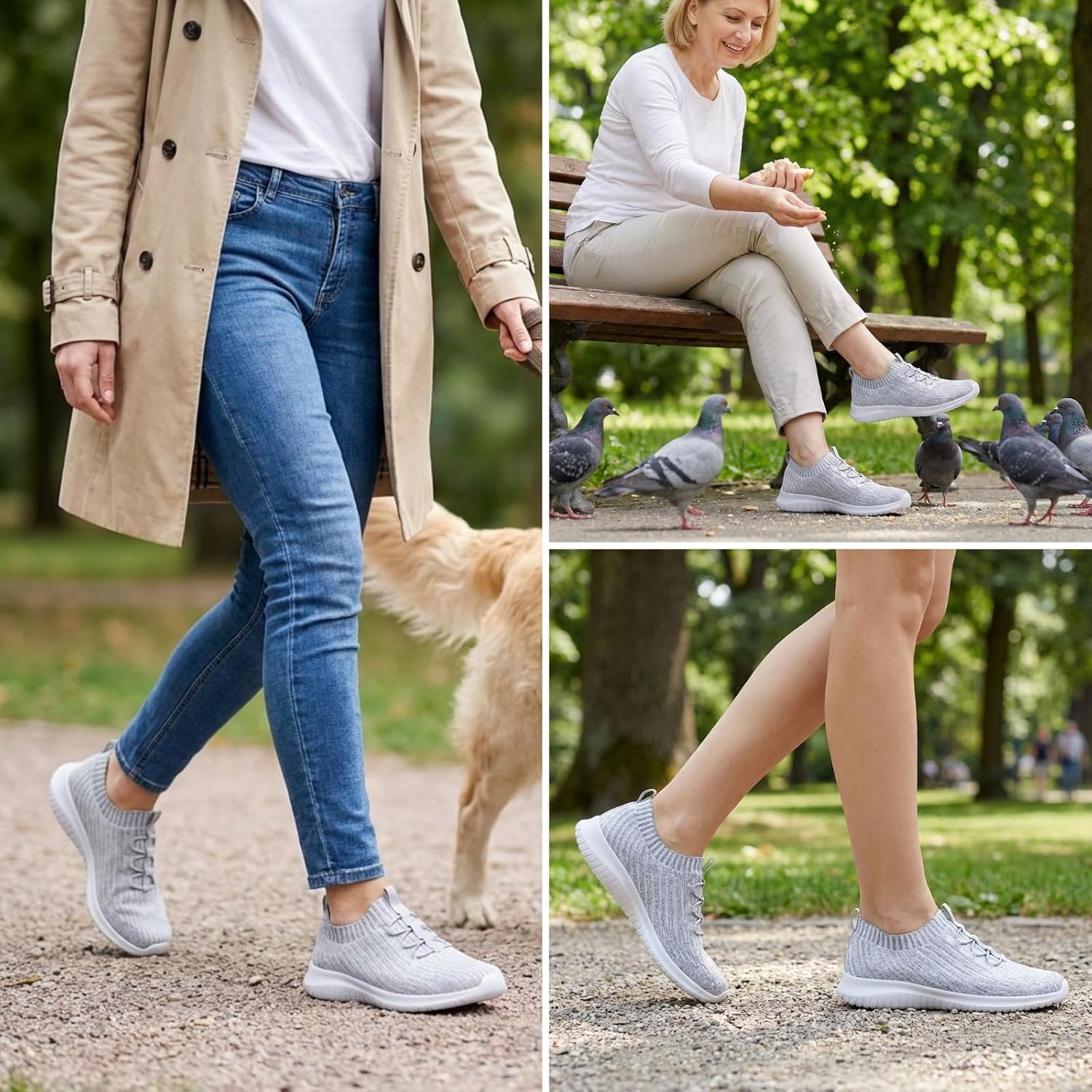 TIOSEBON Women's Slip On Walking Shoes Lightweight Casual Running Sneakers - Image 2