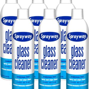 Sprayway Glass Cleaner with Foaming Spray for a Streak-Free Shine for Home and Automotive Use, 19 oz., Pack of 6