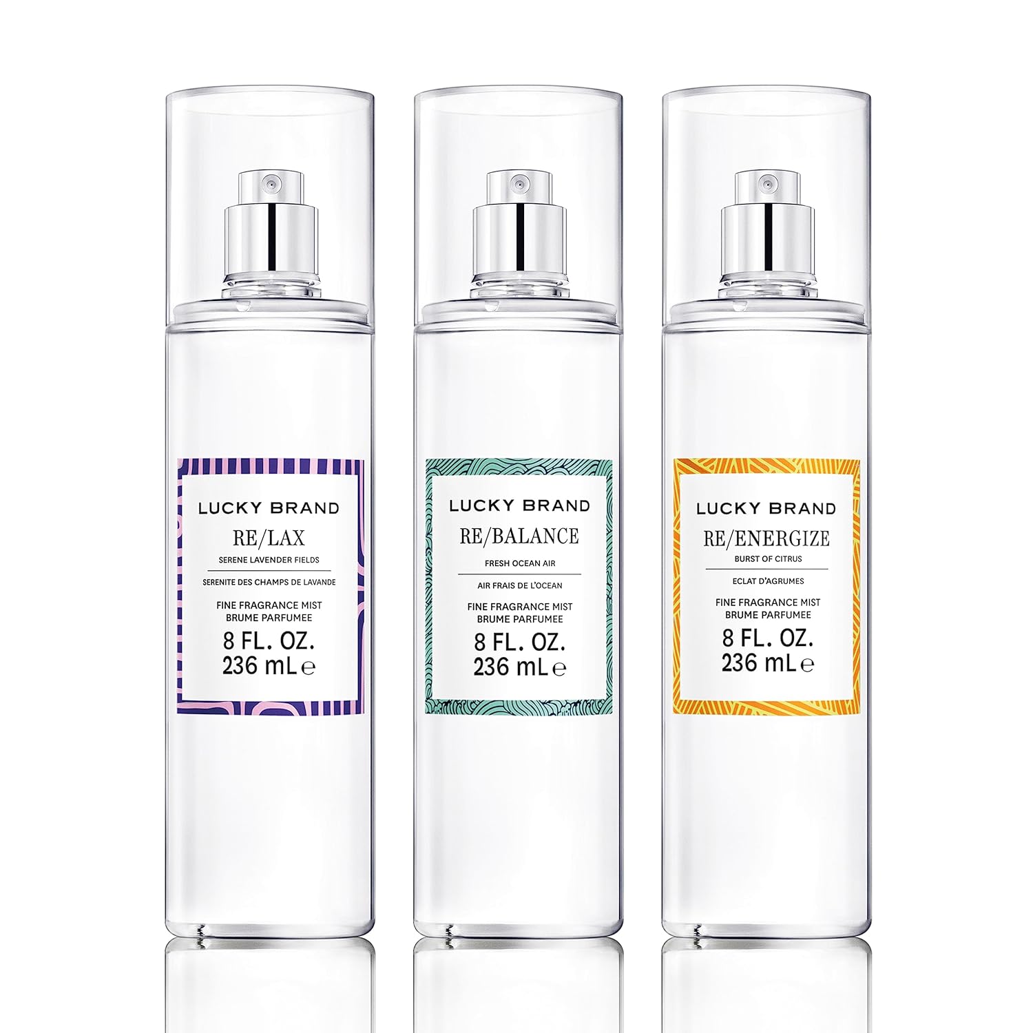 LUCKY Brand Re/Lax The New Sustainably-Inspired & Tranquil Unisex Fine Fragrance Mist For Women & Men, 8.0 Fl Oz (Pack of 1) - Image 4