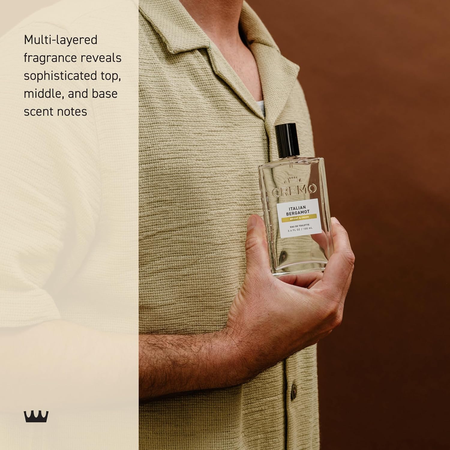 Cremo Cologne For Men - Italian Bergamot Mens Cologne Spray, A Combination of Italian Bergamot, Neroli Blossom, and Fresh Vetiver, Multi-Layered Signature Men's Fragrances, 3.4 Fl Oz - Image 4