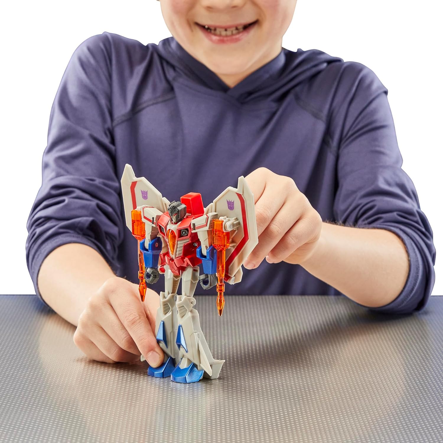 Transformers Decepticon Commander 3-Pack of 5-Inch Robot Action Figures for Boys and Girls, Starscream, Shockwave & Soundwave, Interactive Toys for Kids Ages 6 and Up (Amazon Exclusive) - Image 9
