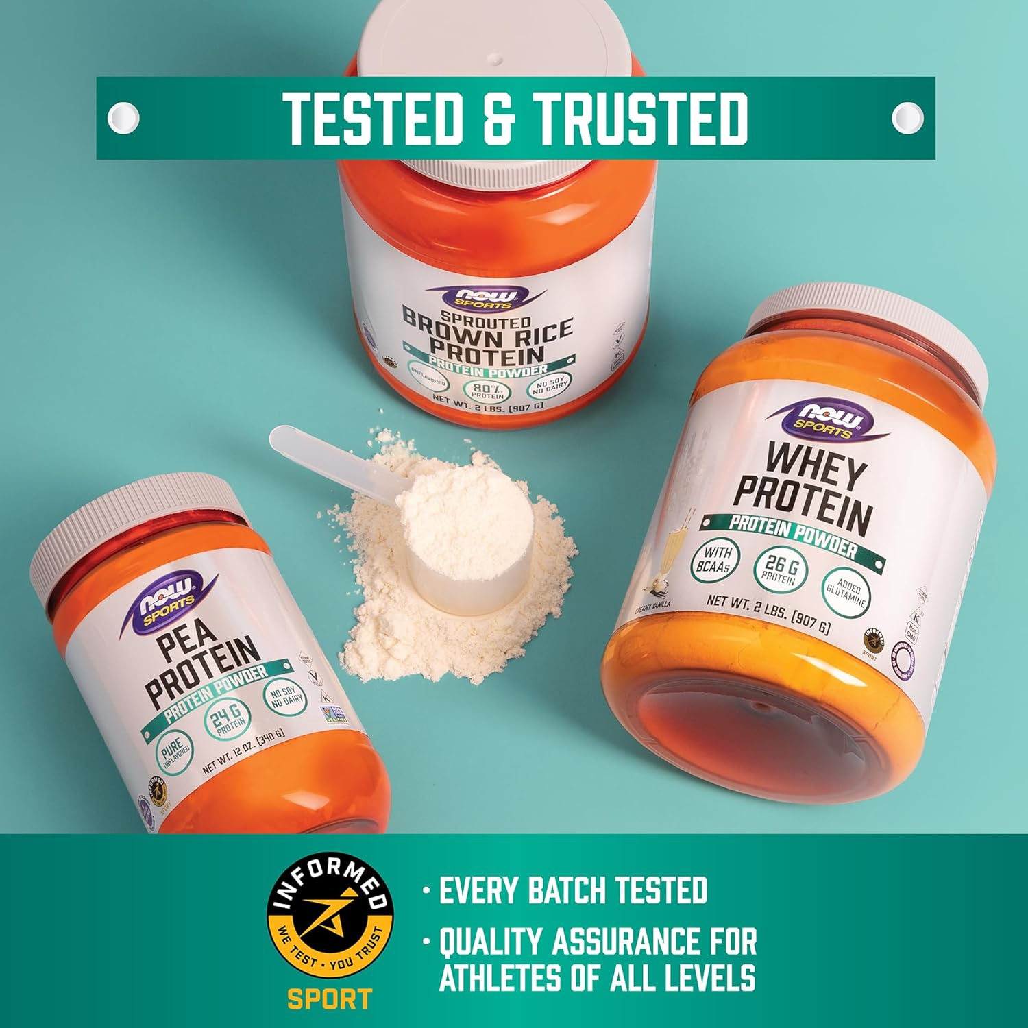 NOW Foods Sports Nutrition, Whey Protein Concentrate, 24 G With BCAAs, Unflavored Powder, 5-Pound - Image 6