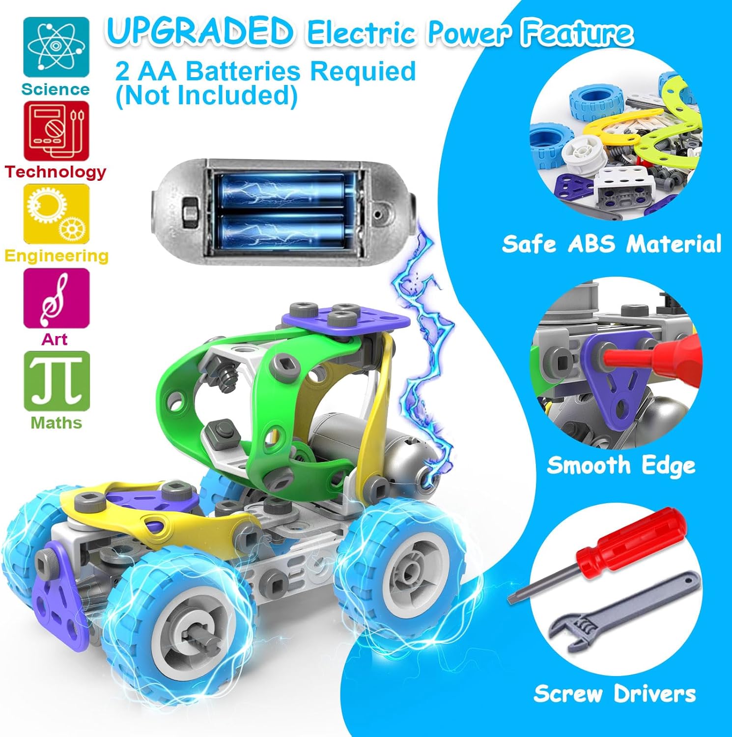 10 in 1 Electric STEM Toys for 5 6 7 8 9+ Year Old Boy Girl Birthday Gifts Educational Building Toys for Kids Ages 4-8 5-7 8-12 Stem Activities Construction Toy for Boys 6-8 8-10 Valentine Idea Gift - Image 3