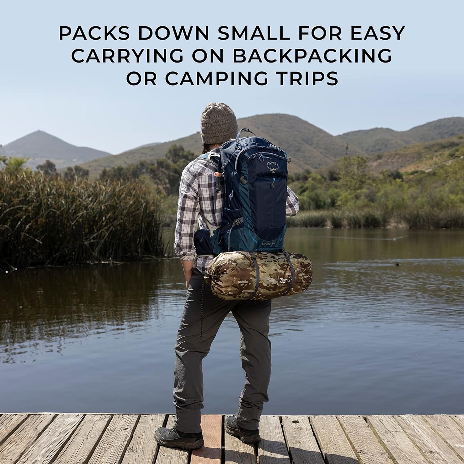 Hyke & Byke Zion Hiking & Backpacking Tent - 3 Season Ultralight, Waterproof Tent for Camping w/Rain Fly and Footprint - 1 Person - Orange - Image 6