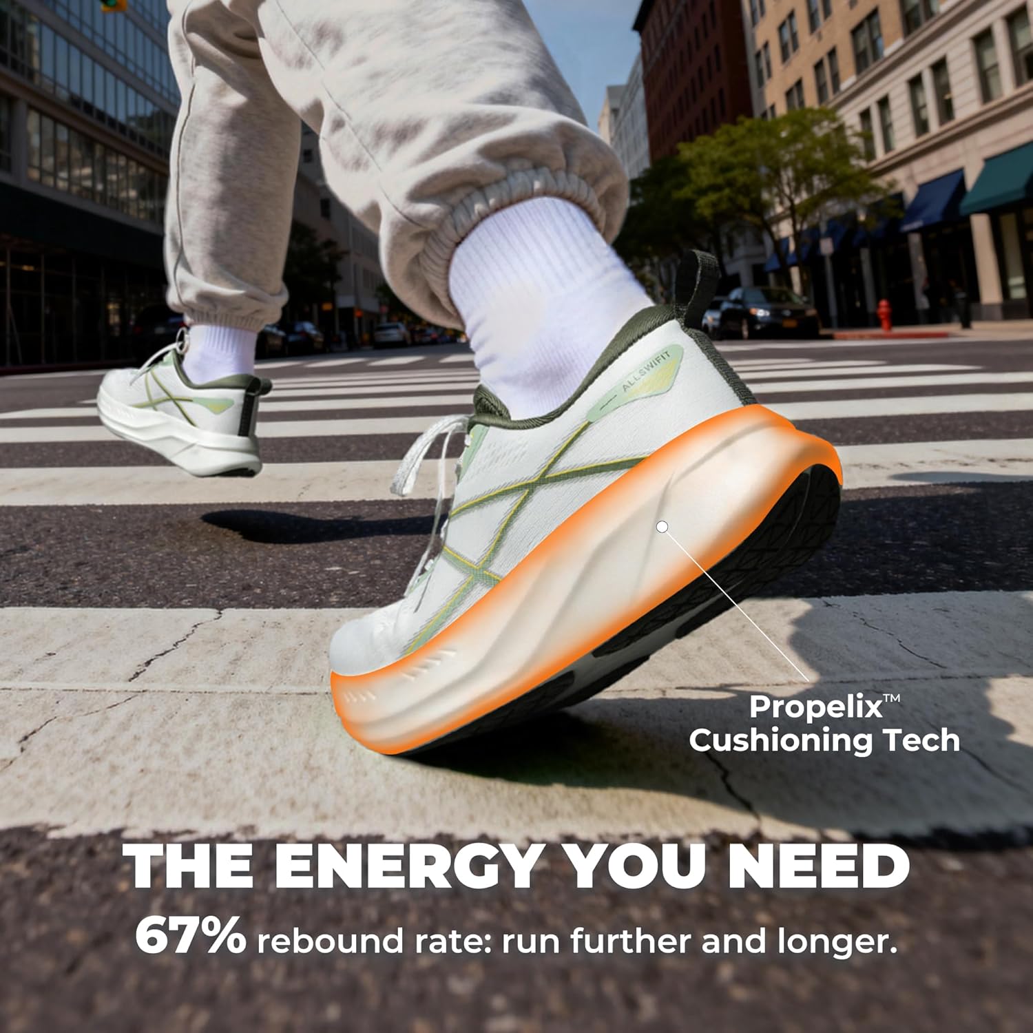 Men's Road Running Shoes Cushion Tennis Shoes Non-Slip Comfortable Lightweight Gym Workout Athletic Arch Support Walking Sneakers Active5K - Image 5