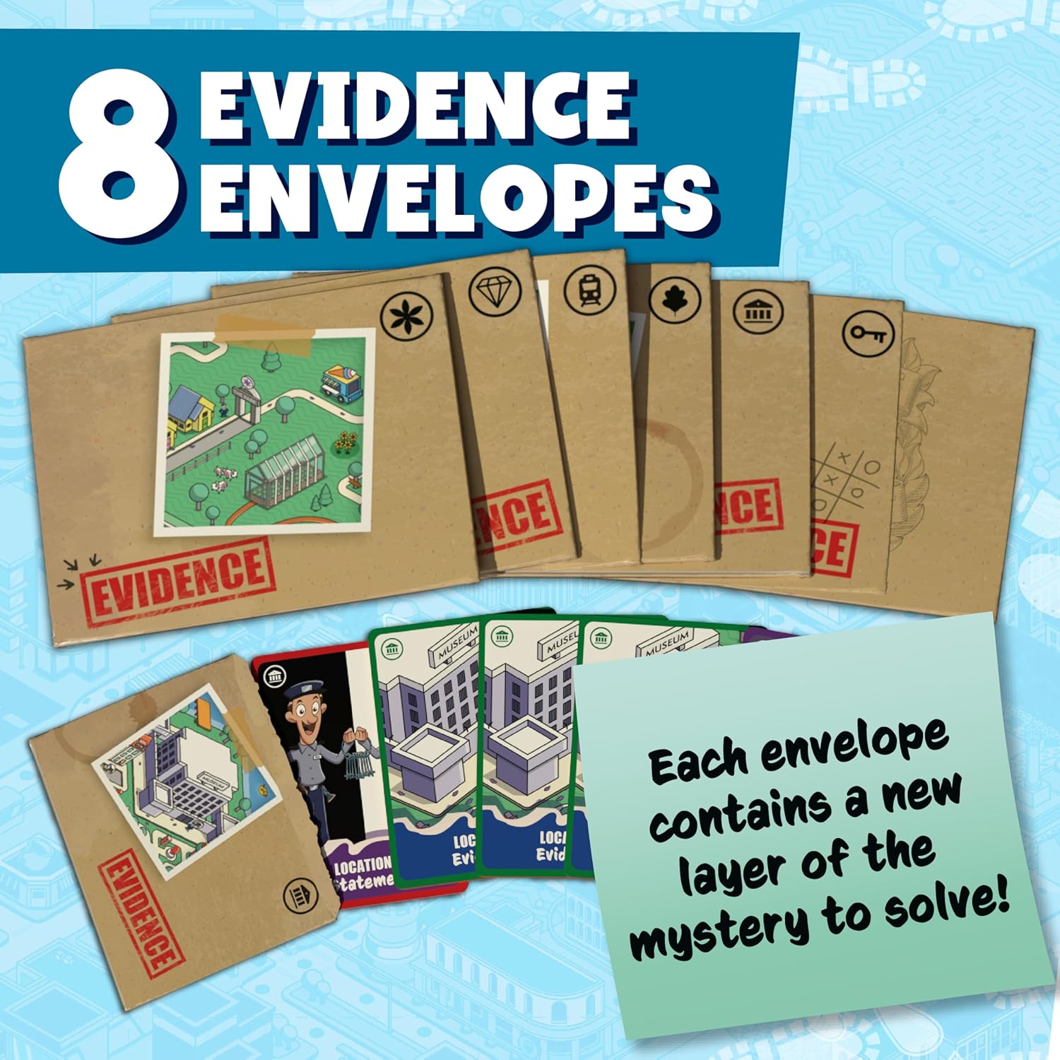 Junior Detective Mysteries Board Game for Kids Ages 8 and Up, Classic Family Mystery Game for 1 Plus Players - Image 5