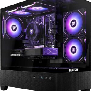 BEASTCOM Q5 Pro Gaming PC | AMD Ryzen 5 4500 6X 3,60GHz 12 Threads | RTX 3050 6GB | 16GB RAM | 1TB NVMe SSD | HDMI | WiFi 5