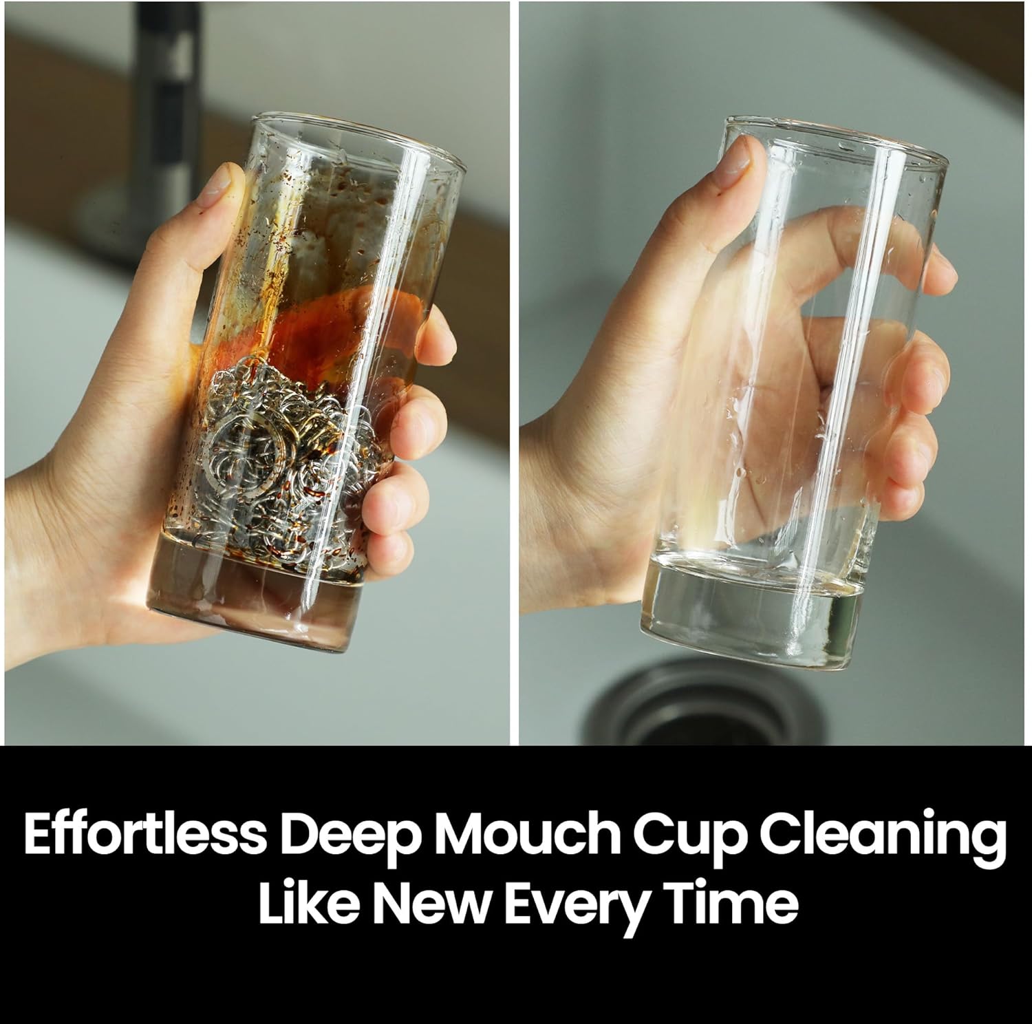 Cast Iron Scrubber 316 Stainless Steel Skillet Cleaner 8"x6" Chainmail Scrubber Scraper Chain Mail Link Scrub for Cast Iron Pre-Seasoned Pans, Griddles, BBQ Grills, and Pot Cookware Cleaning - Image 9