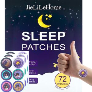 Sleep Patches for Adults Extra Strength，72 Pack Deep Sleep Patch,Easy-To-Apply Sleep Aid Patch Containing Melatonin and Valerian,Safe and Relaxing， Long-Lasting Night Comfort for Men and Women