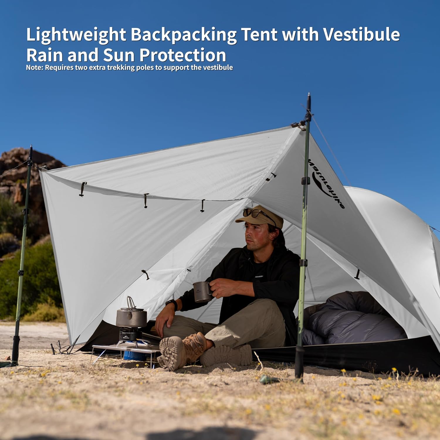 Naturehike Mongar Pro 1/2/3 Person Backpacking Tent,Waterproof Nylon Easy Setup Lightweight Camping Tent - Image 2