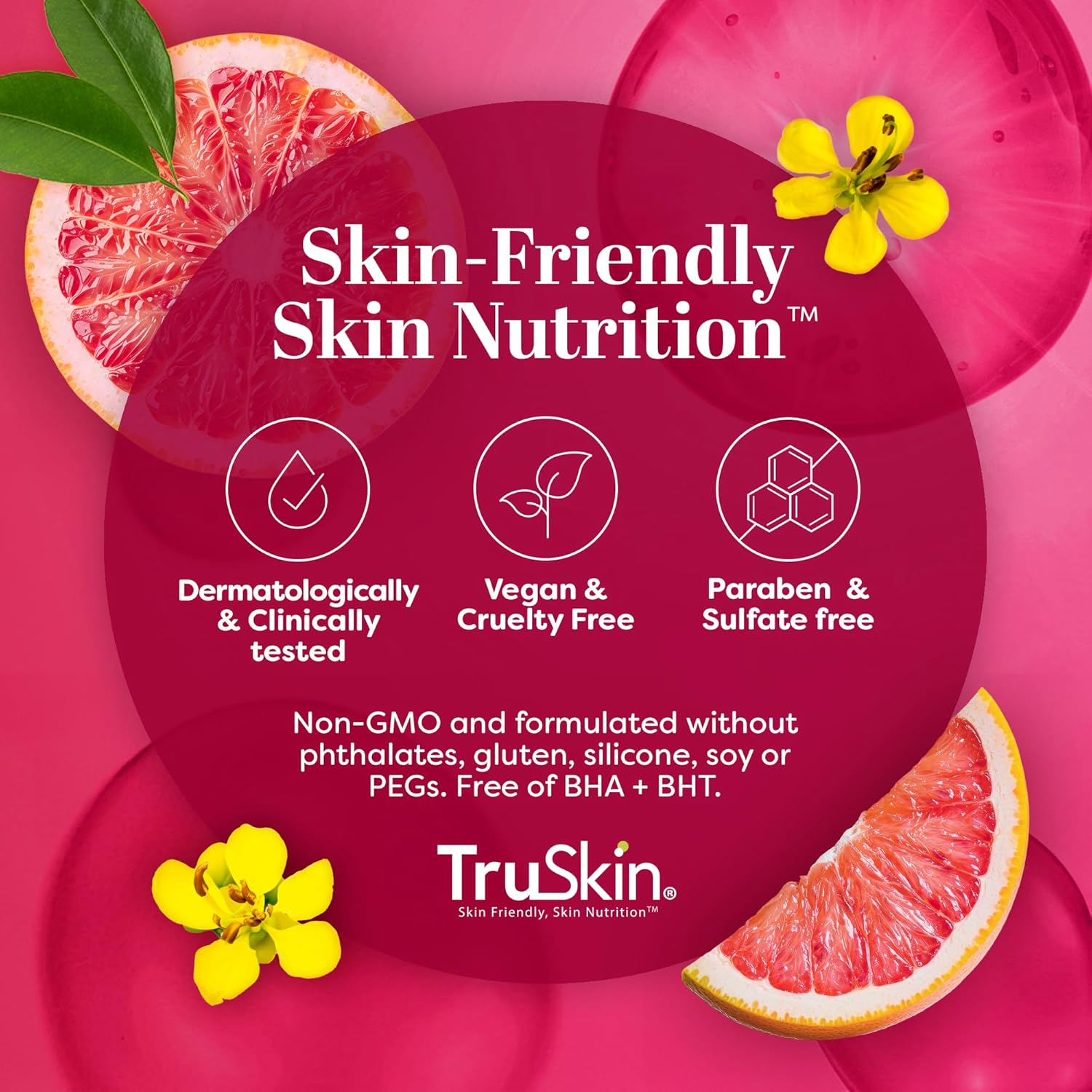 TruSkin Vitamin C Super Serum for Face - Five Skin Benefits in One Serum with Vitamin C, Retinol, Niacinamide, Hyaluronic Acid & Squalane - Brighten, Firm & Smooth the Look of Skin - 1 fl oz - Image 6