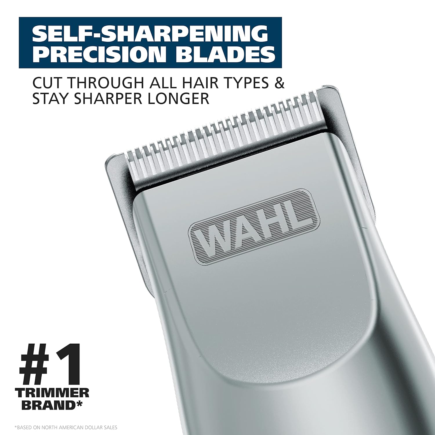 Wahl Groomsman Battery Operated Facial Hair Trimmer for Beard & Mustache Trimming Including Light Detailing and Body Grooming – Model 9906-717V - Image 2