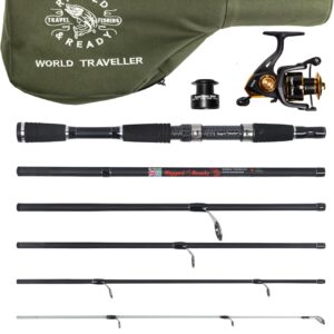 Rigged and Ready Smuggler Series™ Travel Fishing Rods. Super Compact, 1 Spinning Rod and Reel Combo, 4 Spin, 1 Casting Rod + Cases. 2, 3 or 4 Tips. Spin and General Freshwater – Saltwater Fishing