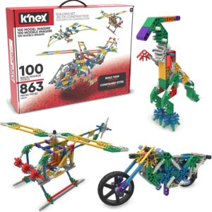 K’NEX – 100 Model Building Set ‚ 863 Pieces, STEM Building, Kid Construction Set‚ Ages 7+