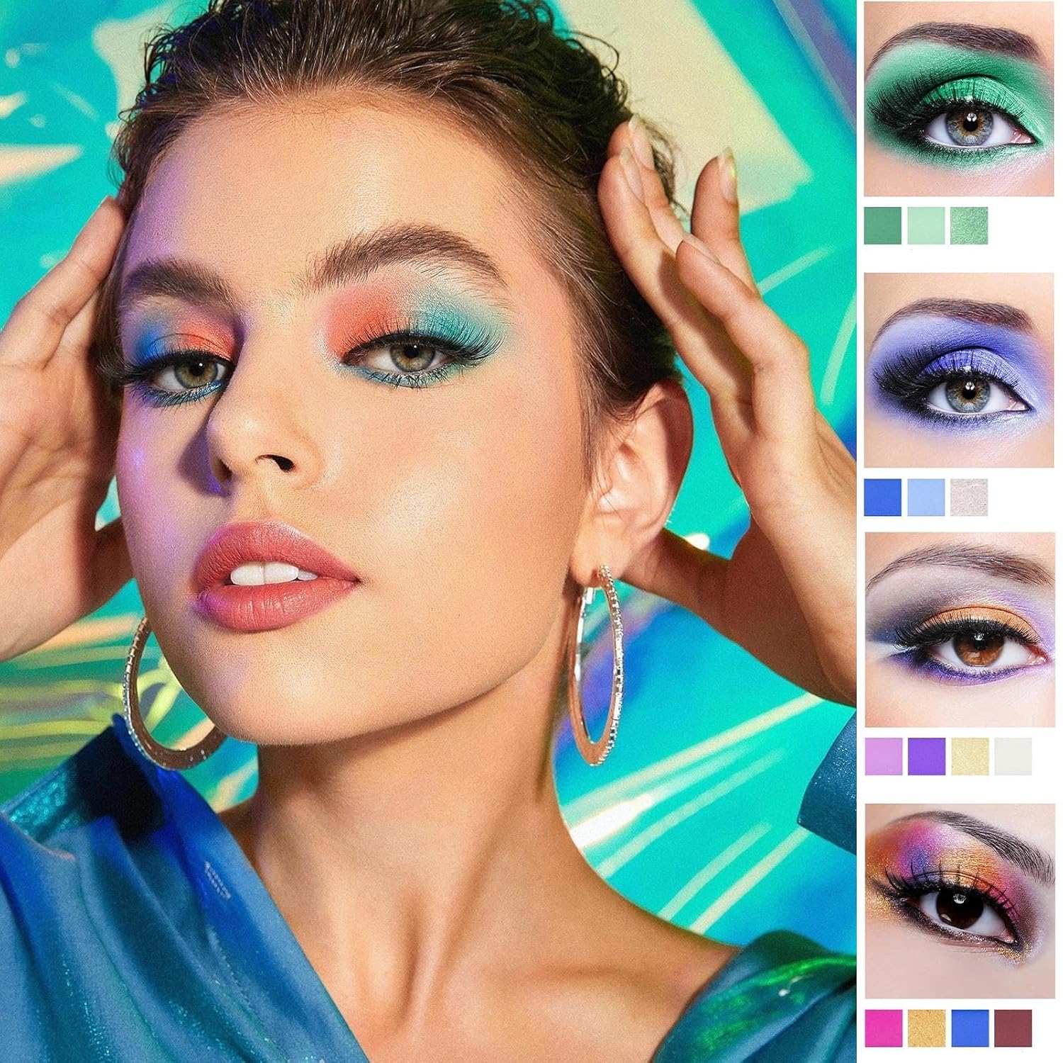 K'APEINE Colorful Eyeshaow Palette, 45Colors Matte Shimmer Eyeshadow Metallic Eye Shadow Palettes Professional Rainbow Makeup Pallet Long Lasting Blendable Make Up Eye Shadows Cosmetics for Women - Image 6