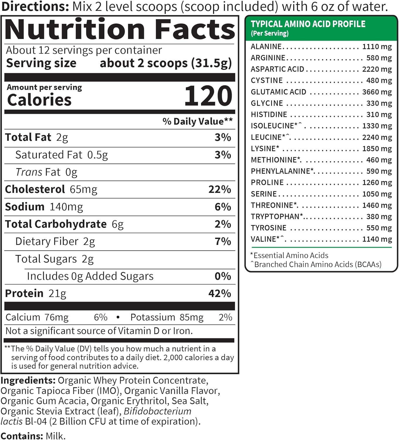 Garden of Life Sport Grass Fed Whey Protein Powder – 24g Whey Protein Isolate for Women & Men with Probiotics & Glutamine, Non-GMO, Gluten-Free, Cold-Processed, Vanilla Flavor, 20 Servings - Image 6