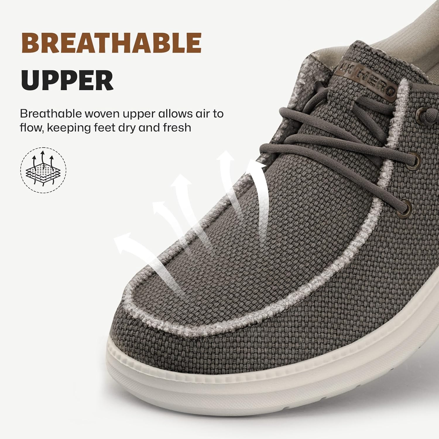 Slip On Shoes for Men with Arch Support, Lightweight Mens Slip On Shoes, Breathable Mens Casual Shoes, Orthopedic Mens Loafers with Non Slip Sole - Image 7