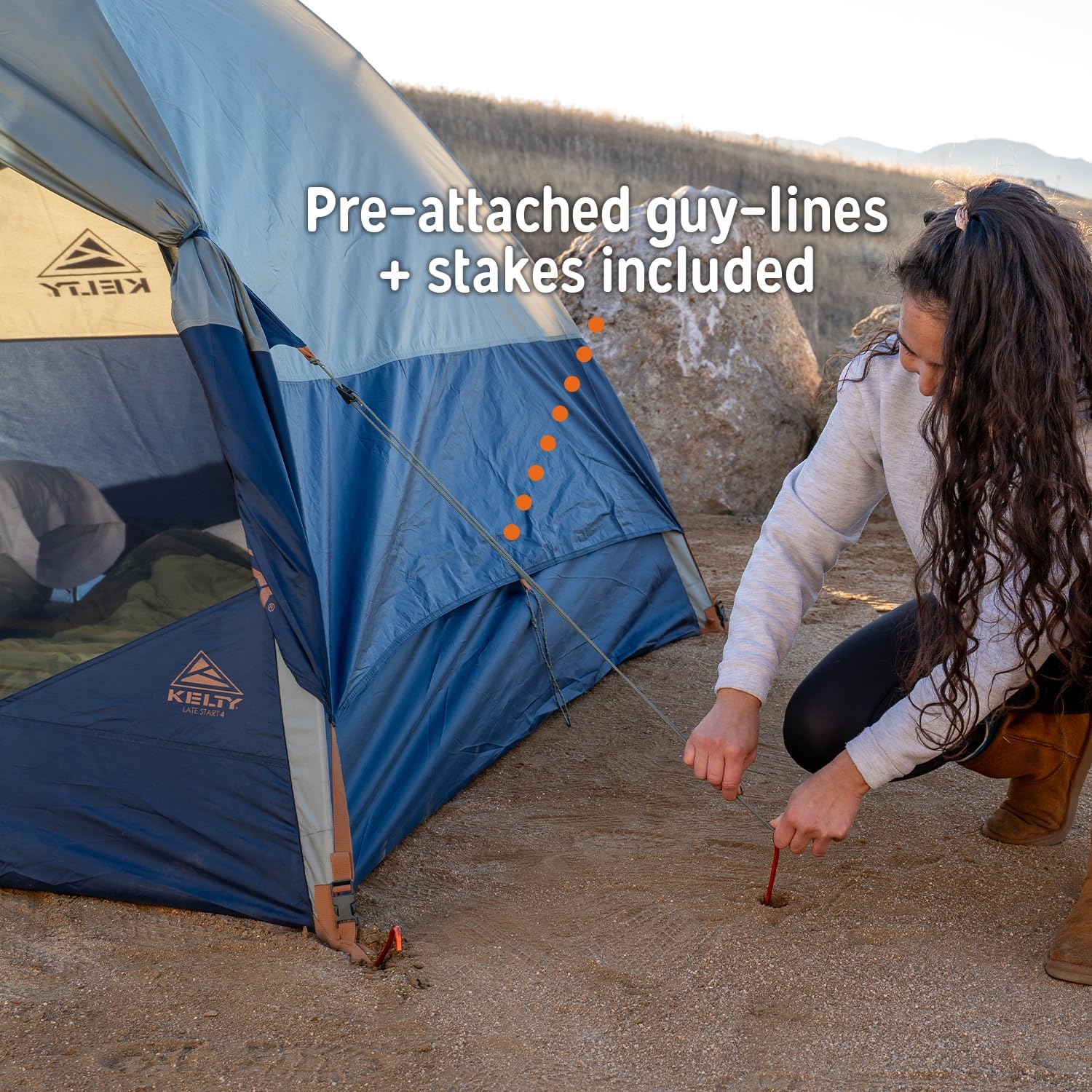 Kelty Late Start Backpacking Tent – Lightweight Two Man Camping Tent Shelter with Quickcorners, Aluminum Poles, Waterproof Poly Fly, Updated for 2024 | Camping Tent Shelter, Quickcorners, Aluminum Poles, Waterproof Poly Fly, Updated for 2024 - Image 6