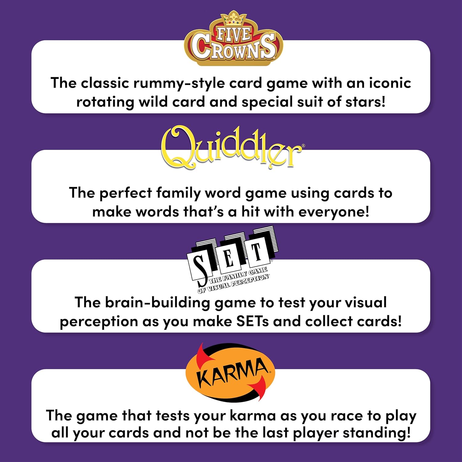 Five Crowns 4 Pack Bundle Card Games for Kids - Image 4