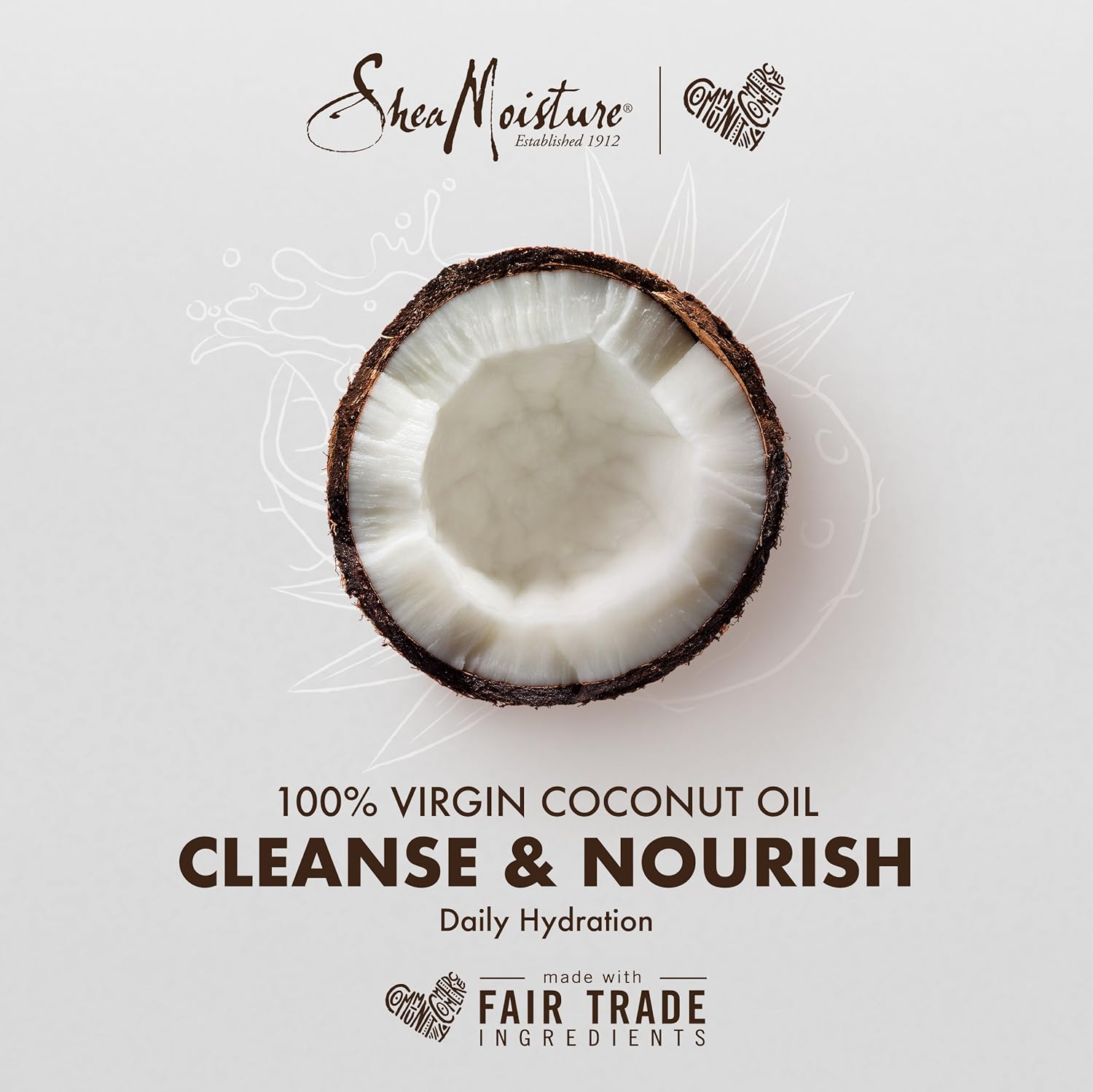 Shea Moisture 100% Virgin Coconut Oil Leave-in Treatment, Shine Curly and Tame Frizz for Tangle-Free Hair, All Natural certified Organic, 8 Ounce - Image 8