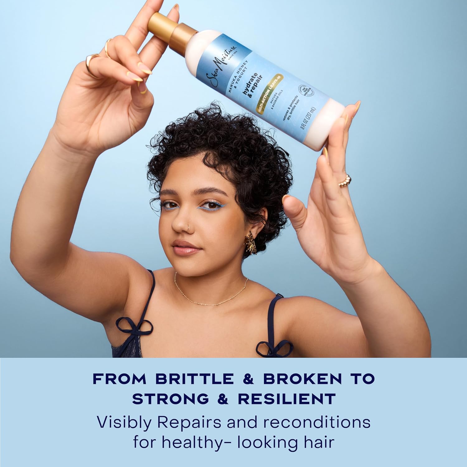 Shea Moisture Multi-Action Leave-In Conditioner Manuka Honey And Yogurt For Damaged Hair Sulfate Free Conditioner Spray 8 Oz | SheaMoisture, Multi-Action, Leave-In Conditioner, Damaged Hair, Sulfate Free - Image 5