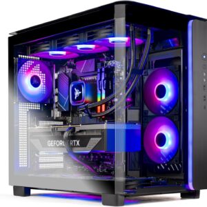 Skytech King 95 Gaming PC Desktop, Ryzen 9 9900X 4.4 GHz (5.6GHz Turbo Boost), NVIDIA RTX 5070 12GB GDDR7, 1TB Gen4 NVMe SSD, 32GB DDR5 RAM 6000 RGB, 850W Gold PSU, 360mm ARGB AIO, Wi-Fi, Win 11