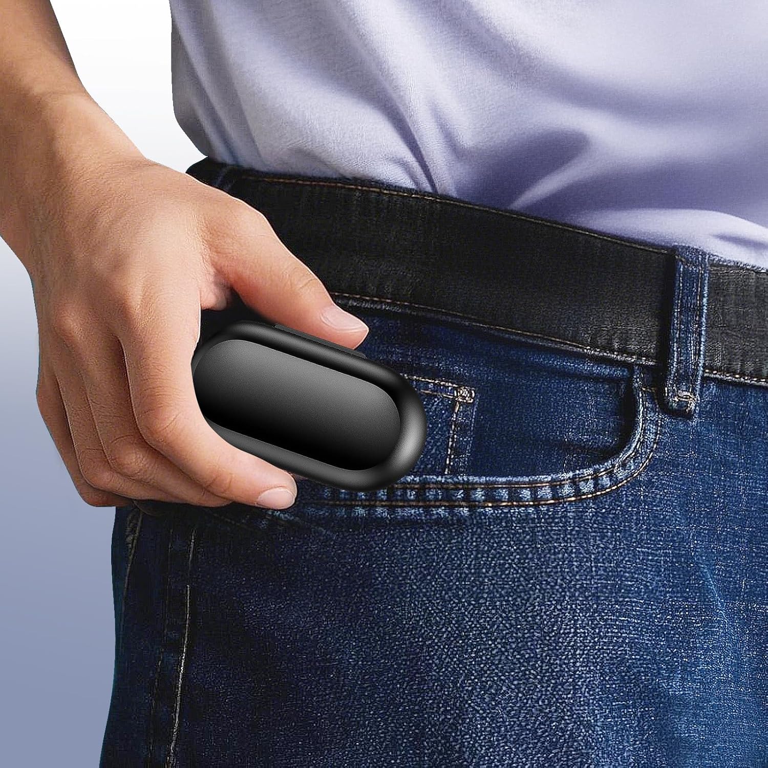 Lanteso True Wireless Bluetooth 5.3 Earbuds, 48H Playtime,Light Weight Headphones in Ear Buds Built in Mic Headset Premium Sound with Deep Bass,Clear Calls Earphones for Sports Workout Black - Image 7