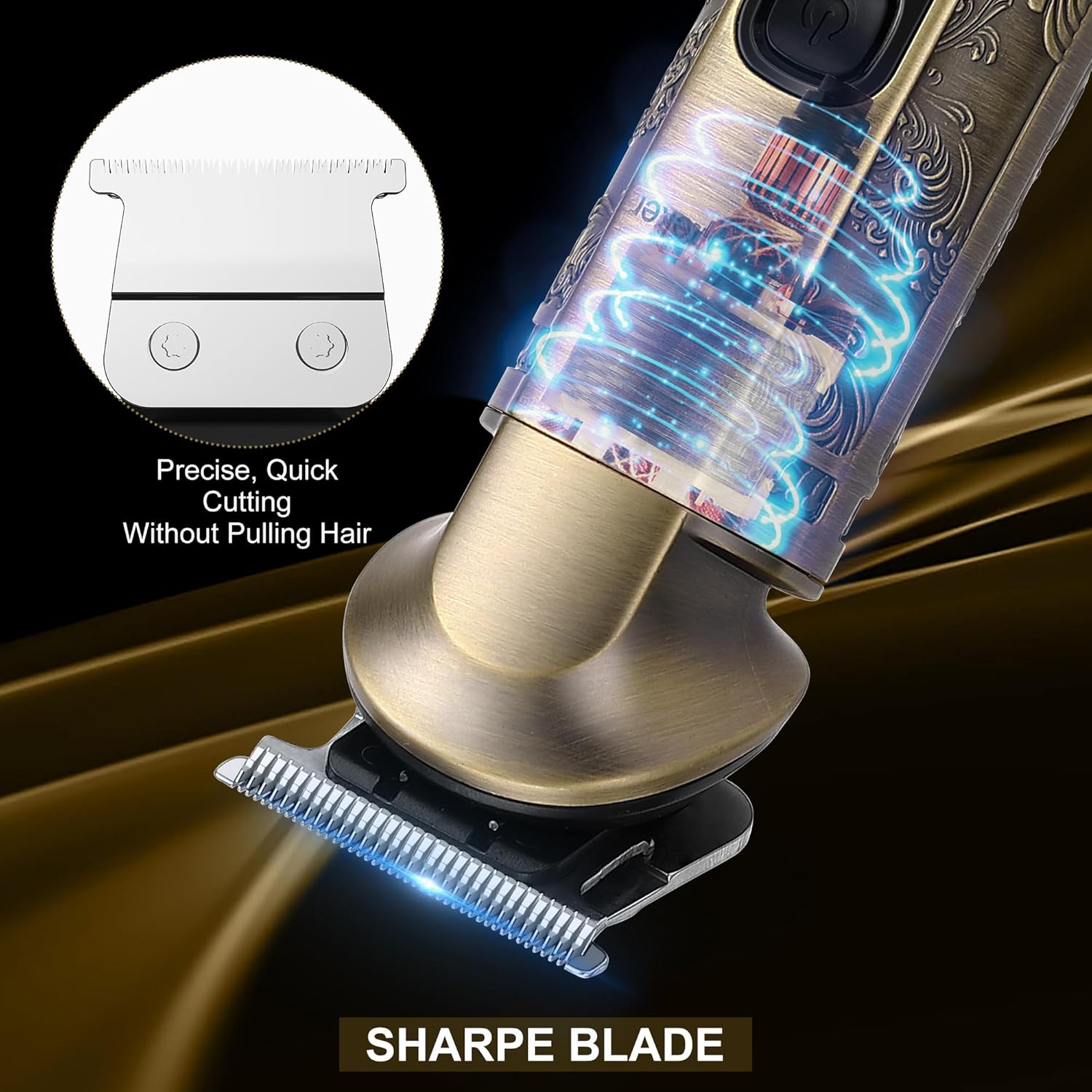 Hatteker Professional Hair Clipper Electric Razor Foil Shavers for Men Body Nose Ear Hair Grooming Kit with Triple Blades Cordless Waterproof - Image 7