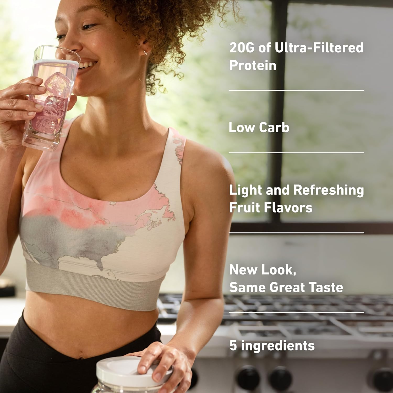 Isopure Clear Whey Isolate Protein Powder, Lactose Free, Gluten Free, Naturally Flavored, Tropical Punch, 20g Protein Per Serving, 14.1 Oz, 16 Servings (Packaging May Vary) - Image 4