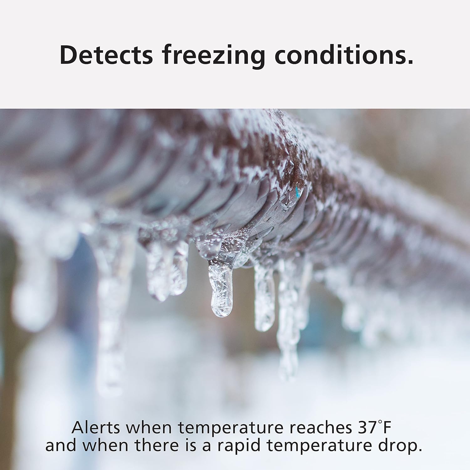 Kidde WiFi Water Leak Detector & Freeze Alarm, Alexa Device, Smart Leak Detector for Homes with App Alerts,White - Image 4