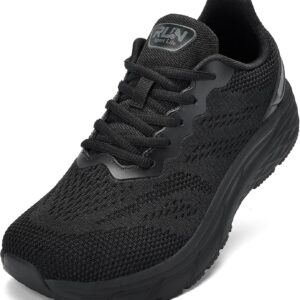 Slow Man Wide Toe Box Shoes for Men – Cushioned Road Running Shoe Non Slip Mens Walking Sneakers for Wide Feet Comfortable Athletic Gym Workout Sneaker