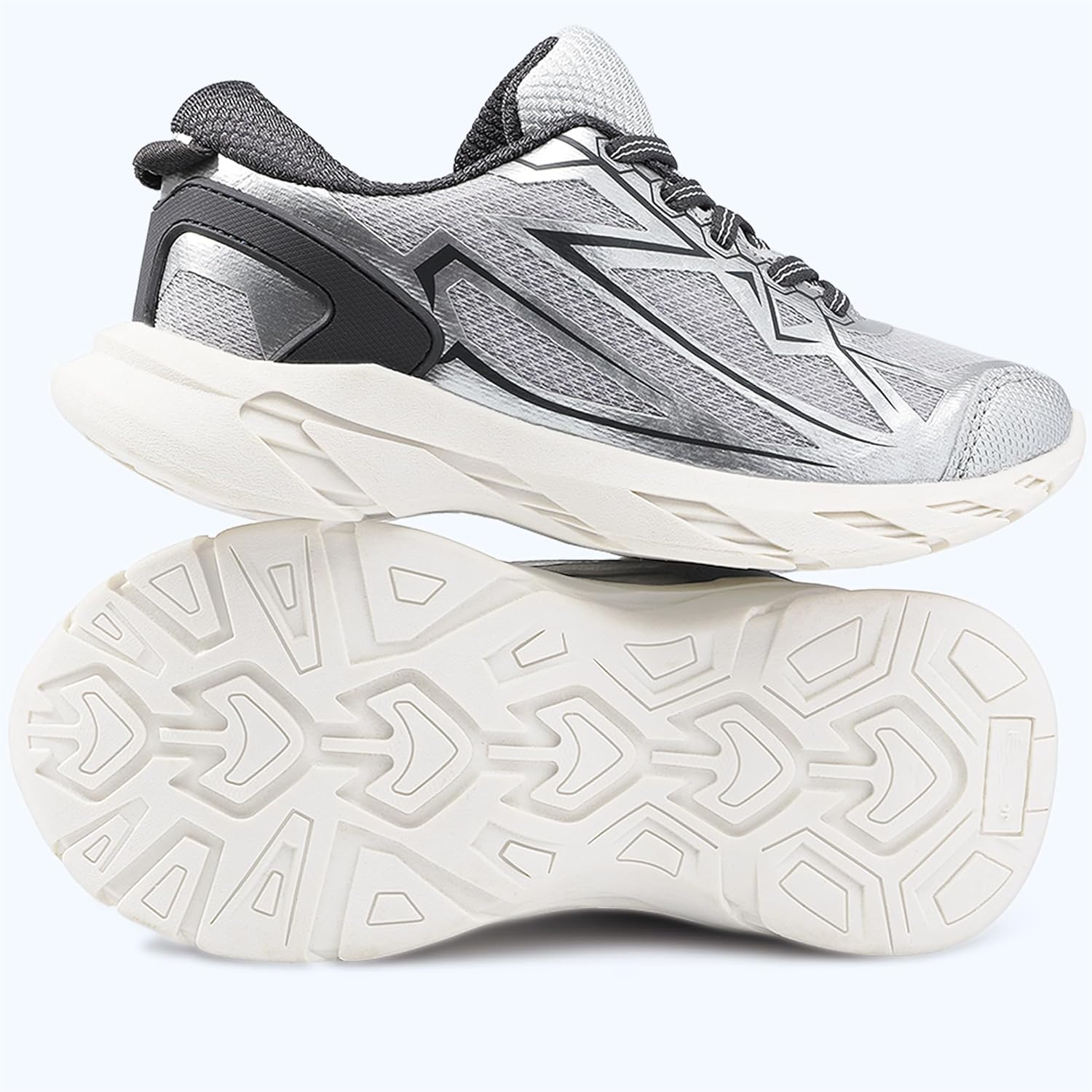 HOMEHOT Boys Girls Lightweight Breathable Sneakers Strap Athletic Tennis Shoes for Running Walking (Toddler/Little Kid/Big Kid) - Image 4