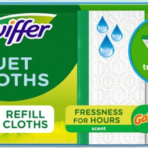 Swiffer Sweeper Wet Mopping Cloths, Multi-Surface Floor Cleaner with Gain Original Scent, 24 Count