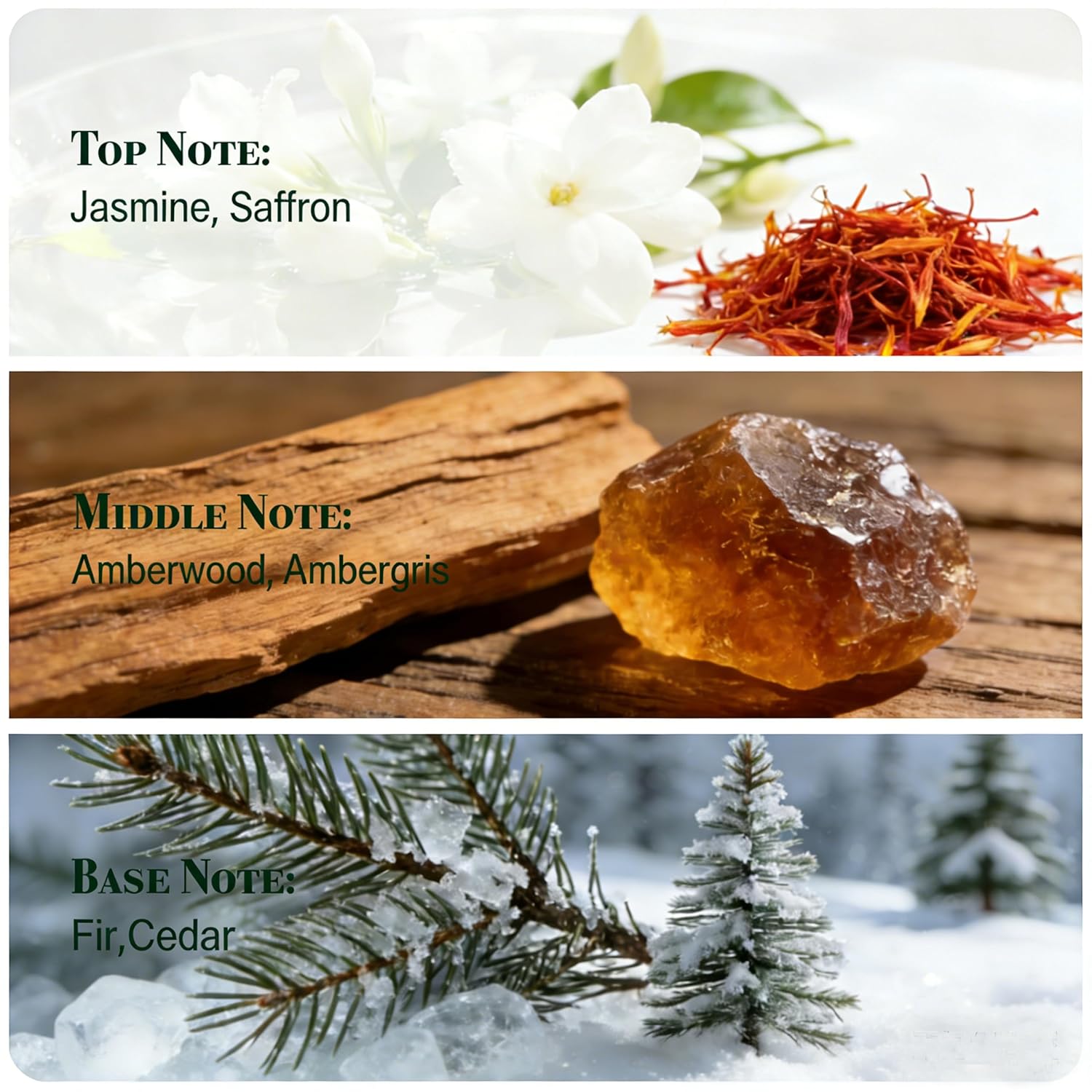 Saffron Amberwood 1.76 Fl Oz (50ml) - Eau de Parfum - Inspired by B.accarat R.ouge 540 Fragrance with Floral Woody Fragrance- Unisex Perfume Spray (1.76 Fl.Oz(Pack of 1), Ambery Saffron) - Image 3