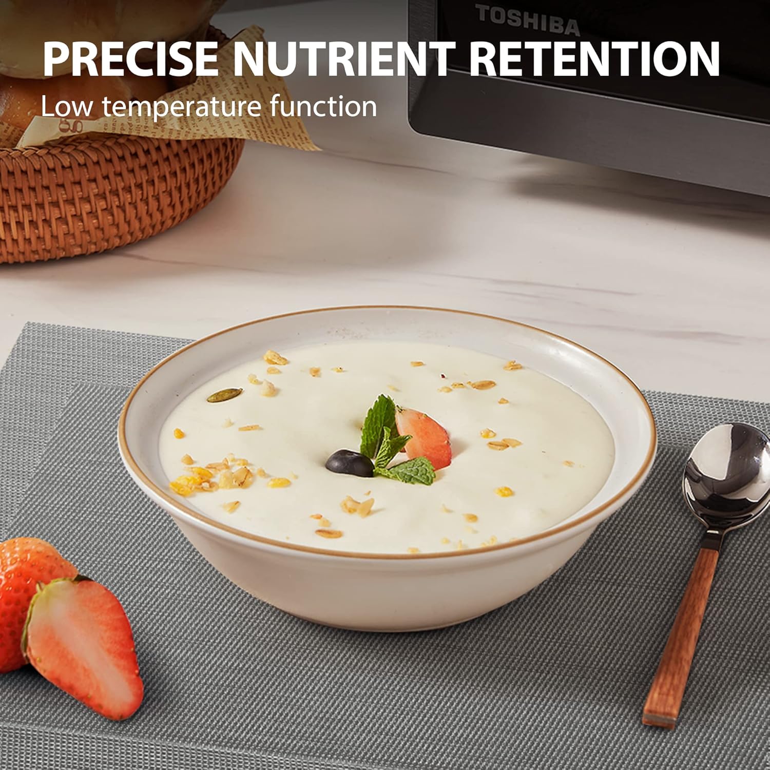 TOSHIBA Air Fryer Combo 8-in-1 Countertop Microwave Oven, with Convection, Broil, Odor Removal Mode, 12.4" Position Memory Turntable, Child-Lock, 1.0 Cu.ft, Black Stainless Steel, ML2-EC10SA(BS) - Image 9