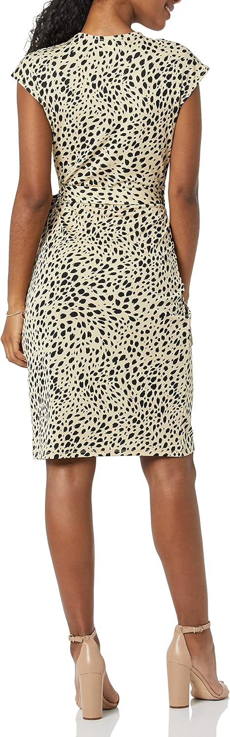 Amazon Essentials Women's Classic Cap Sleeve Wrap Dress (Available in Plus Size) - Image 2