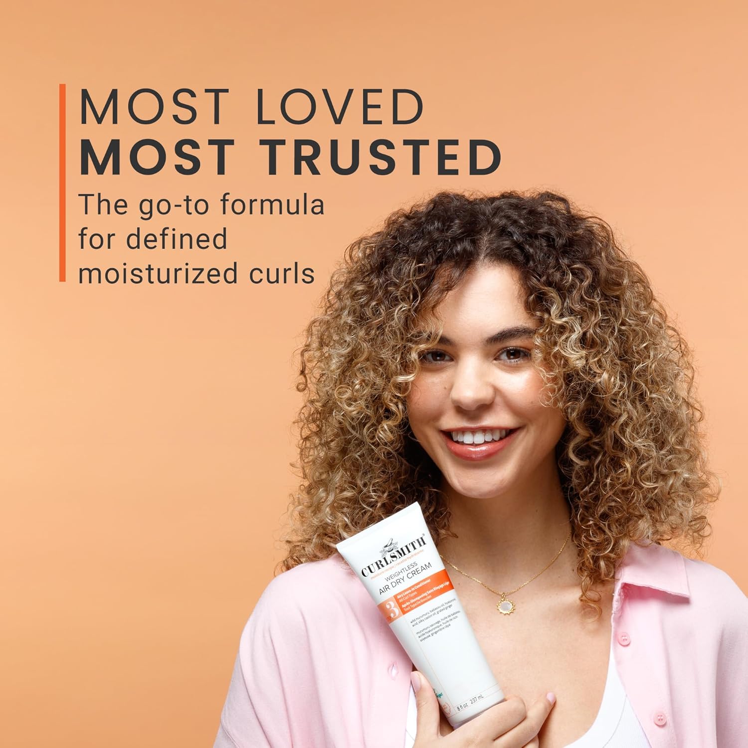 CURLSMITH Weightless Air Cream - Air Dry Curl Cream, Hydrating and Detangling, Best Leave-In for Dry Curly Hair, For All Curl Types, Vegan & Cruelty Free - Image 6
