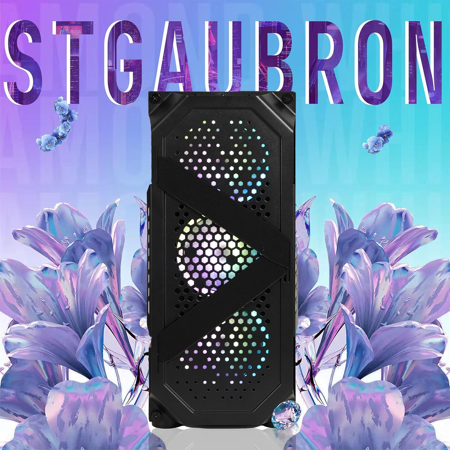 STGAubron Gaming PC Desktop Computer, Intel Core i7 up to 3.9G, GeForce RTX 3060 12G, 32GB RAM, 1TB SSD, WiFi 6, BT 5.0, RGB Fan x 4, Windows 11 Home - Image 4