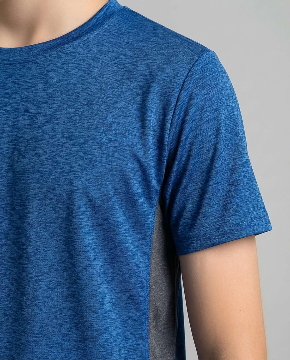 Real Essentials 5 Pack: Youth Dry-Fit Wicking Active Athletic Performance Short Sleeve T-Shirt Boys & Girls Shirts - Image 4