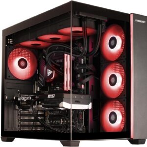 STORMCRAFT Falcon AI Gaming PC Desktop Intel Core Ultra 7 265F 5.3 GHz,Geforce RTX 5070,32GB DDR5 RGB Memory 6000MHz,1TB NVME SSD,360 AIO Cooler,B860 Chipset,850w Gold PSU,WiFi,BT,USB-C Computers