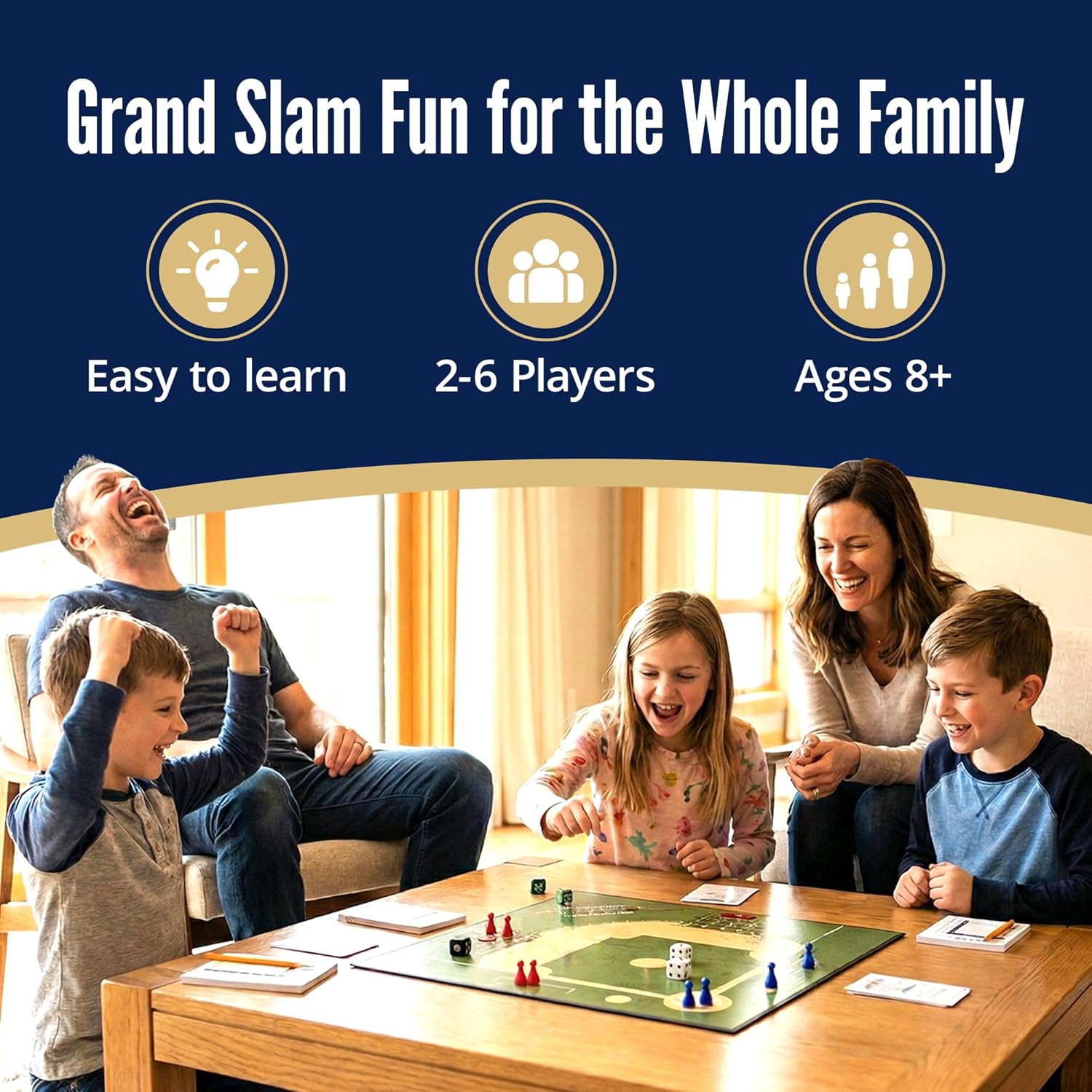 Baseball Gifts for Boys 8-12, Baseball Board Games for Kids and Adults with Dice, Tokens, & Score Pad, Fun Indoor Game with Basic and Advanced Play, Family Friendly Sports Board Game for All Ages - Image 2